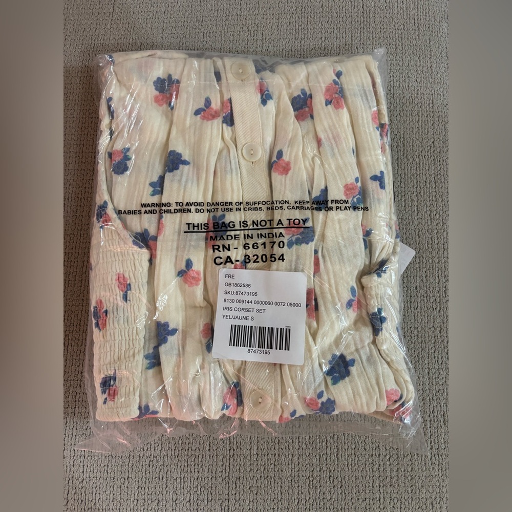 Free People Iris Corset Set in Multi Combo SMALL - Picture 7 of 7
